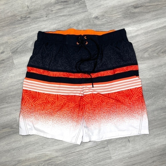 Zeroxposur Orange Men's Swim Shorts - Picture 1 of 6